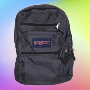 Large Jansport Backpack - charcoal grey